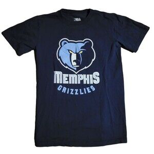 NBA Memphis Grizzlies T Shirt Size Small Blue Classic Logo